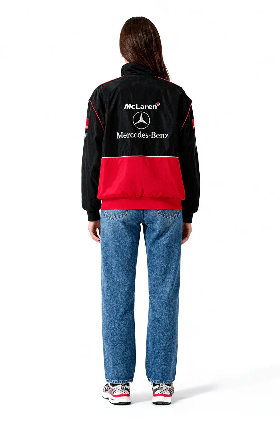 Kurtka wyścigowa McLaren x Mercedes-Benz Vintage – edycja czerwona – unisex – retro
