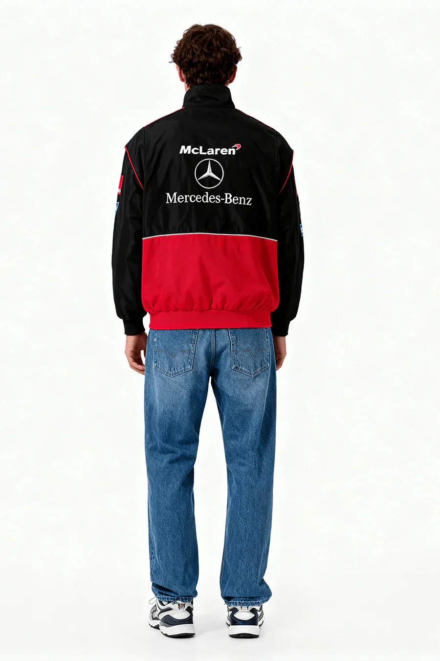 Kurtka wyścigowa McLaren x Mercedes-Benz Vintage – edycja czerwona – unisex – retro