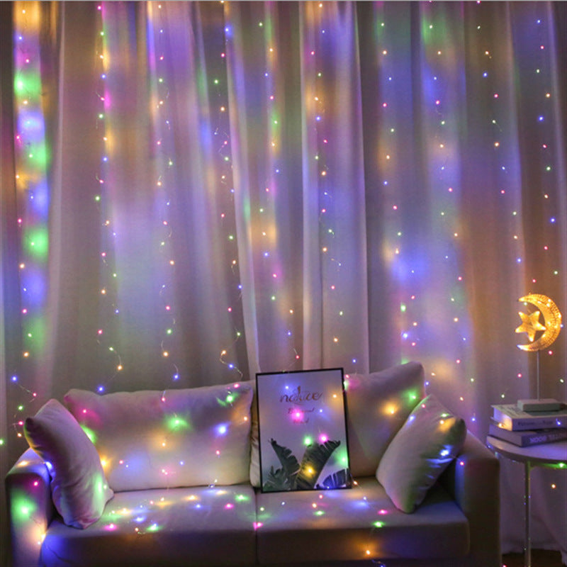 Kurtyna świetlna LED 3x3m - Magiczna dekoracja wnętrz