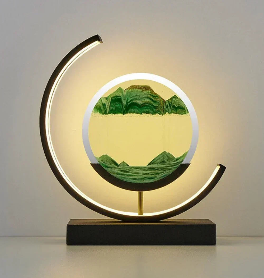 Minimalistyczna piaskowa dekoracyjna lampa krajobrazowa
