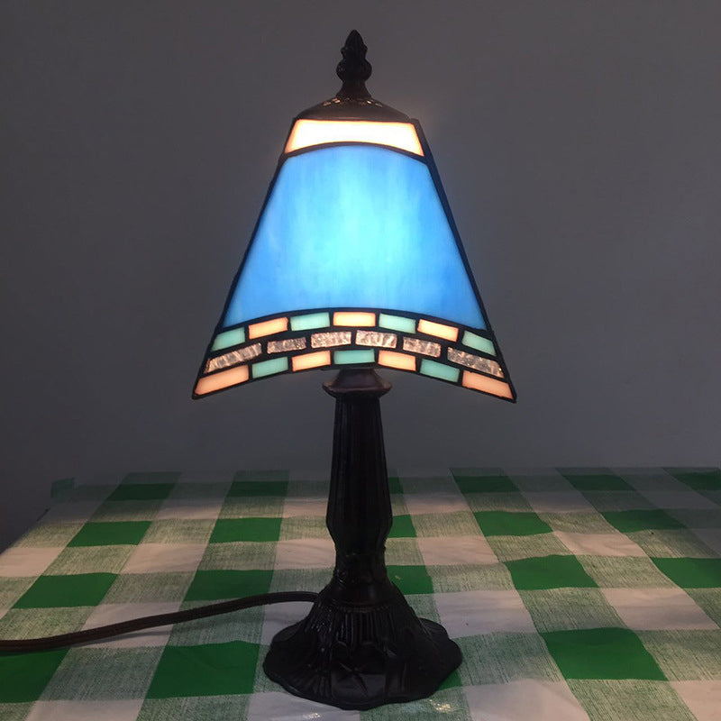 Lampa Stołowa Morska z Szklanym Kloszem – Idealna Nocna Lampka