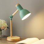 Lampa Stołowa Nordic z Drewnem i Regulacją – Nowoczesny Styl