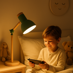 Lampa Stołowa Nordic z Drewnem i Regulacją – Nowoczesny Styl