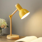 Lampa Stołowa Nordic z Drewnem i Regulacją – Nowoczesny Styl
