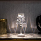 Lampa stołowa styl kryształowy z dotykowym sterowaniem eleganckie światło wall light