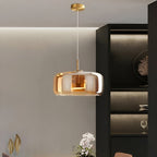 Lampa sufitowa wisząca LED retro z połowy wieku model