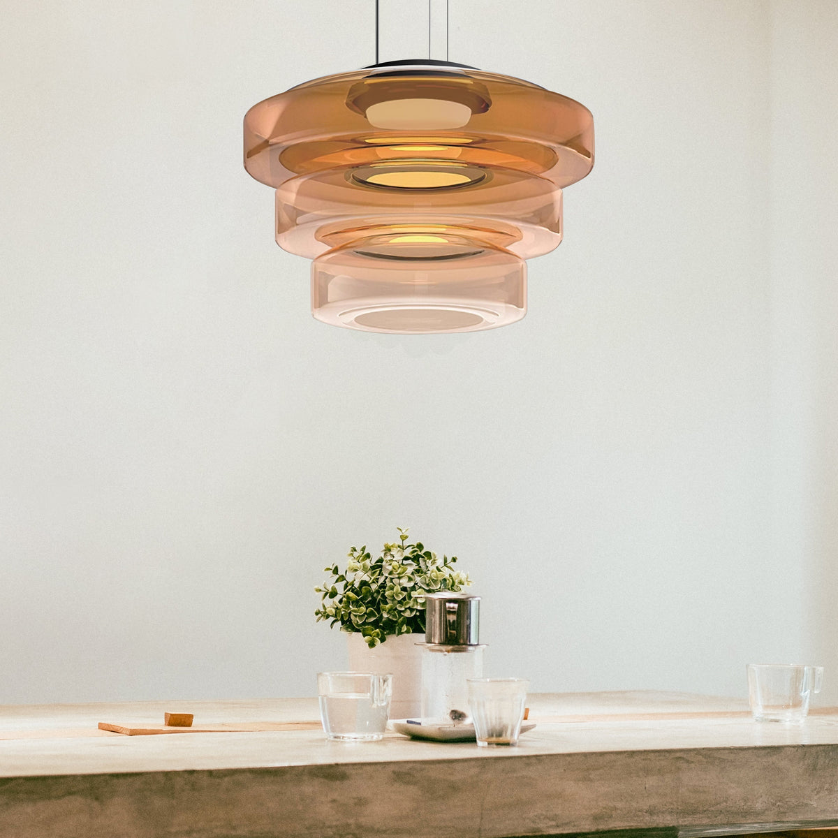 Lampa wisząca Halo do nowoczesnego domu