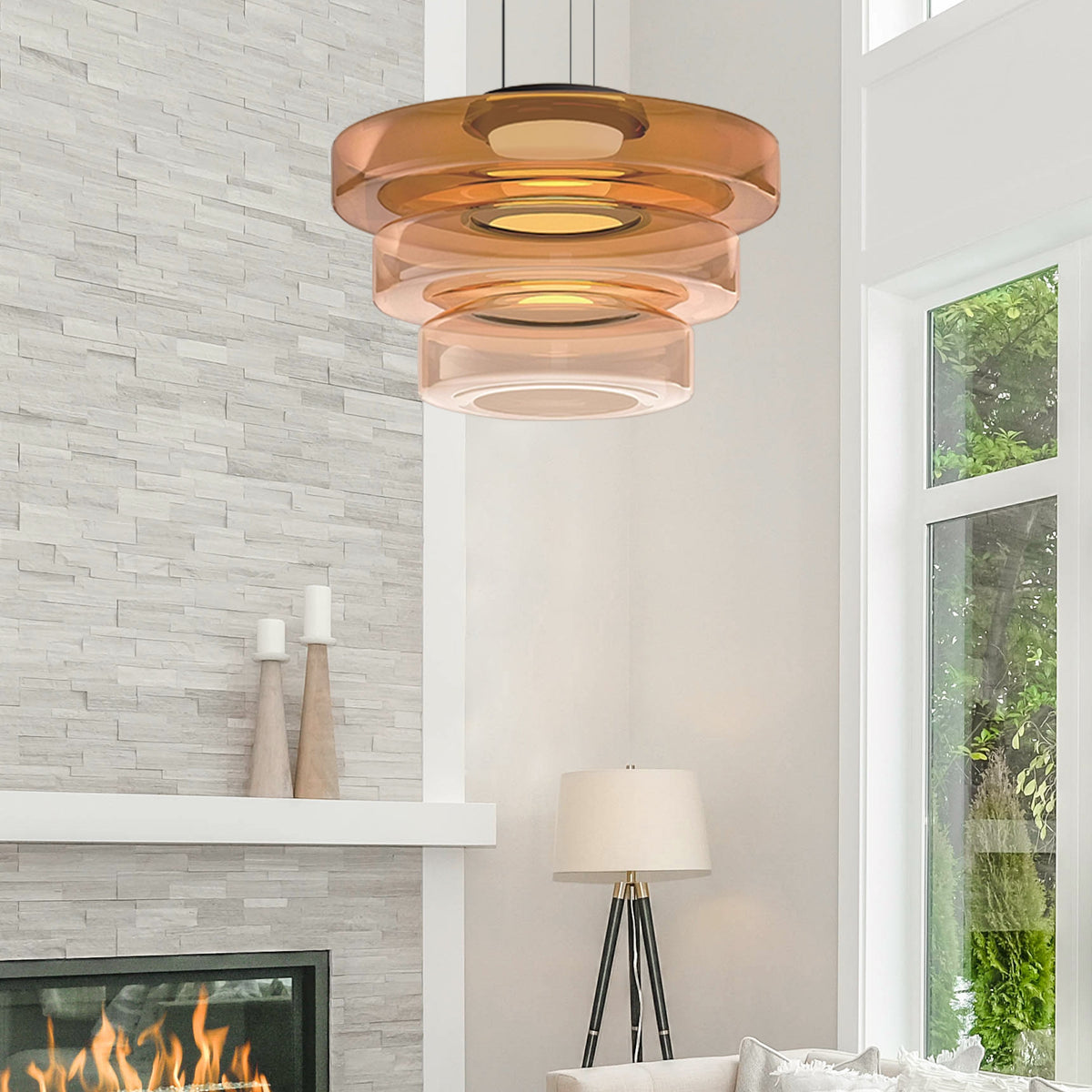 Lampa wisząca Halo do nowoczesnego domu