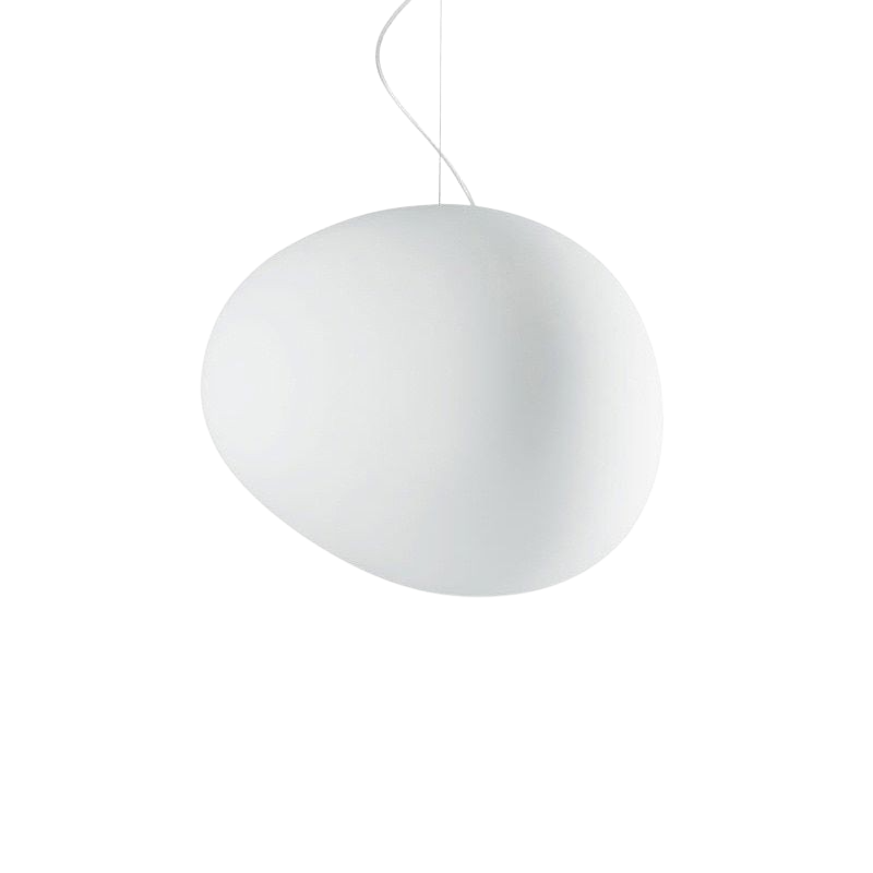 Lampa wisząca LumaVerde w organicznym kształcie, wykończenie jak dmuchane szkło, 4 rozmiary