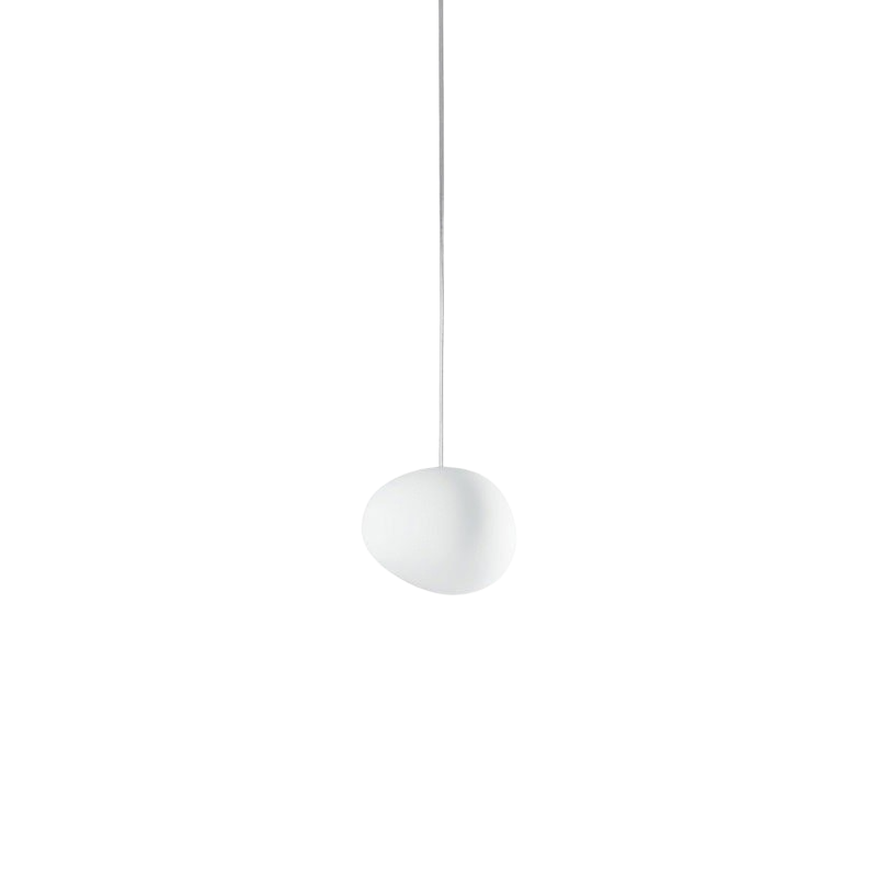 Lampa wisząca LumaVerde w organicznym kształcie, wykończenie jak dmuchane szkło, 4 rozmiary