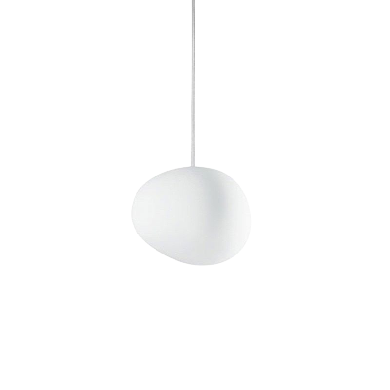 Lampa wisząca LumaVerde w organicznym kształcie, wykończenie jak dmuchane szkło, 4 rozmiary