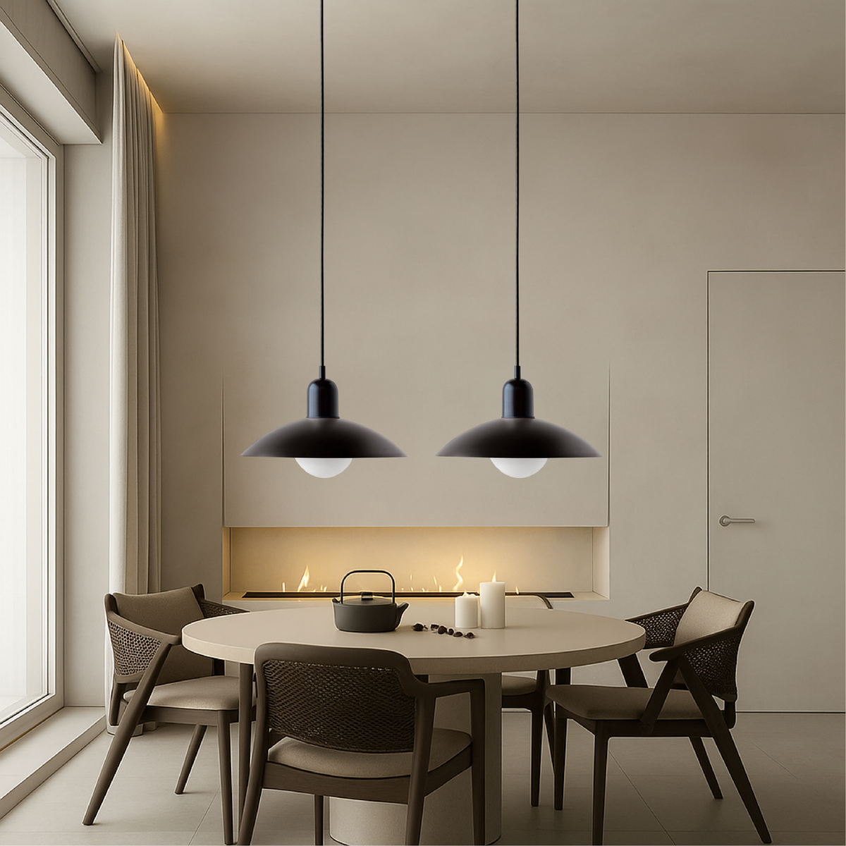 Lampa Wisząca Macaron Pastelowa Skandynawska z Regulacją Wysokości