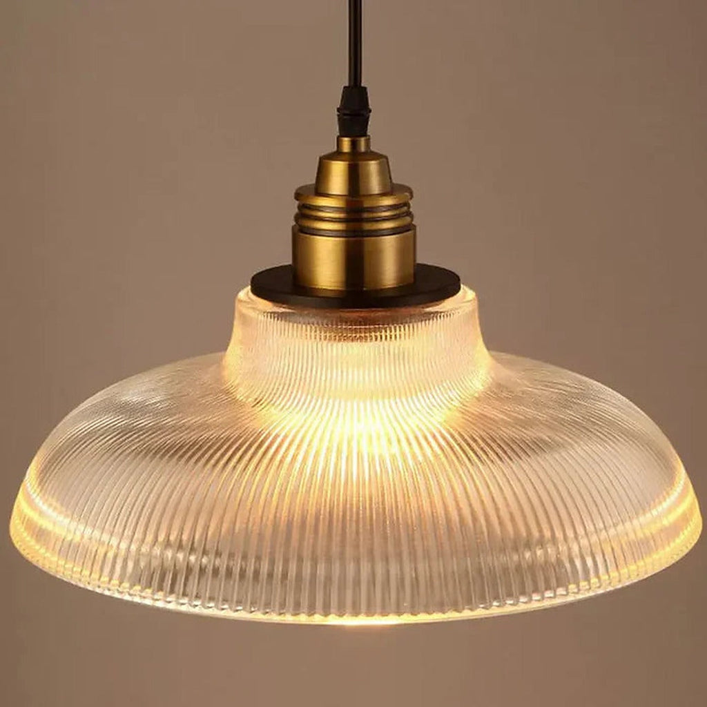 Lampa wisząca szklana - podłużna, ciepłe światło, 2 wersje