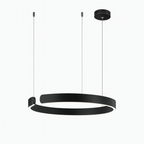 Lampa wisząca z pierścieniem LED do jadalni – nowoczesna oprawa sufitowa