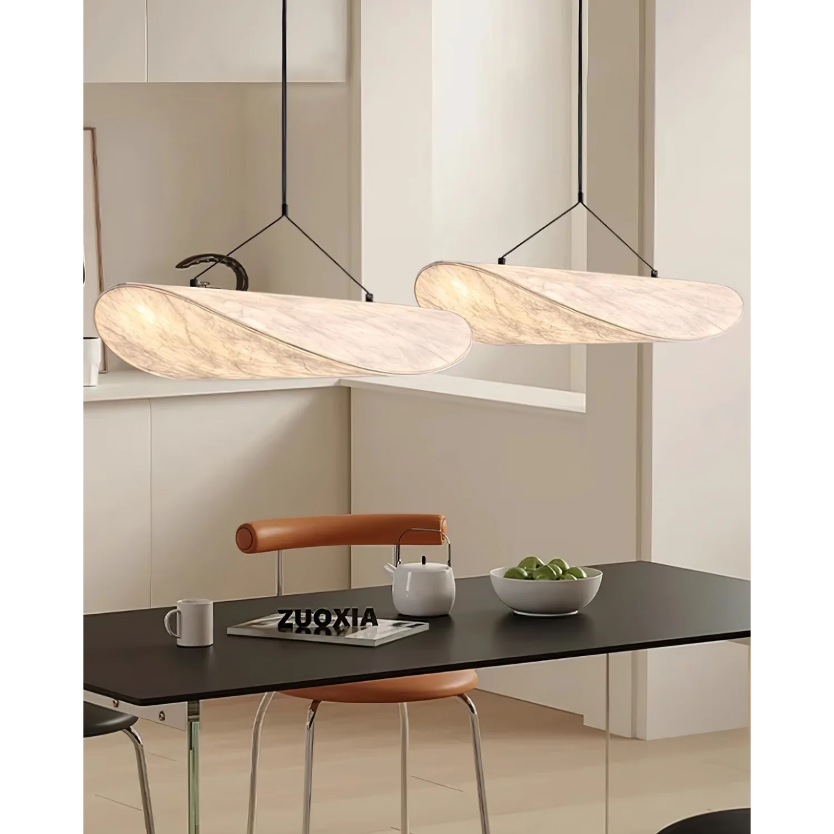 Lampa Wisząca do Salonu Sypialni i nad Stół z Teksturowanym Kloszem Minimalistycznym