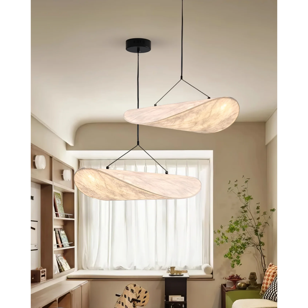 Lampa Wisząca do Salonu Sypialni i nad Stół z Teksturowanym Kloszem Minimalistycznym
