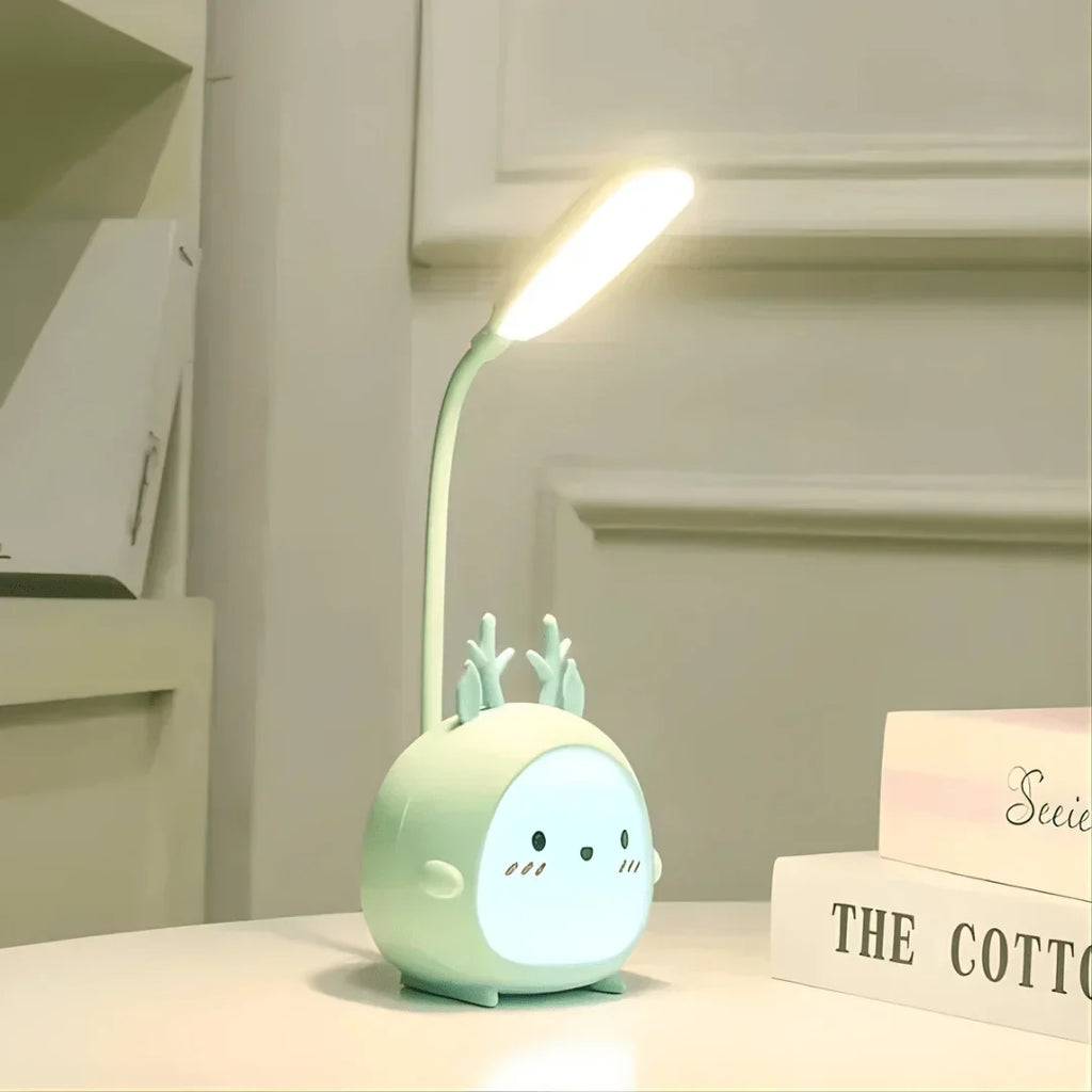 Lampka do czytania dla dzieci | Delikatne LED i elastyczna szyjka | Ładowana przez USB
