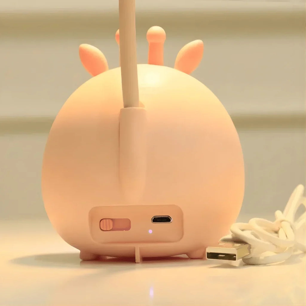 Lampka do czytania dla dzieci | Delikatne LED i elastyczna szyjka | Ładowana przez USB