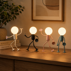 Lampka LED w kształcie figurki z przyssawkami