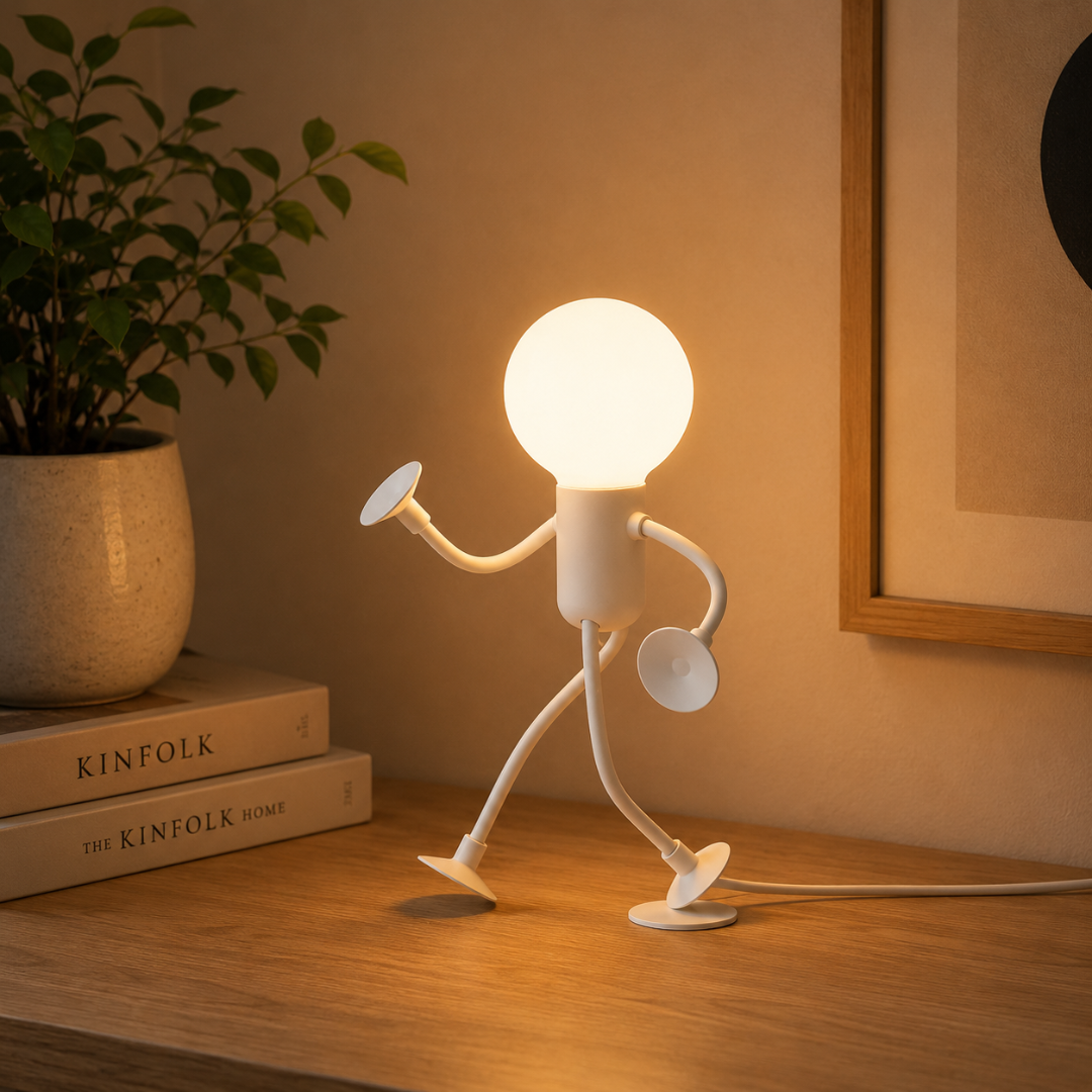 Lampka LED w kształcie figurki z przyssawkami