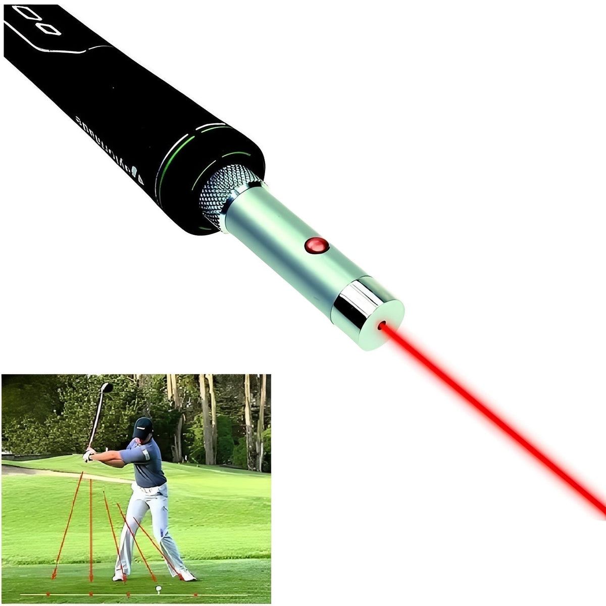 Laserowy trener płaszczyzny zamachu do golfa
