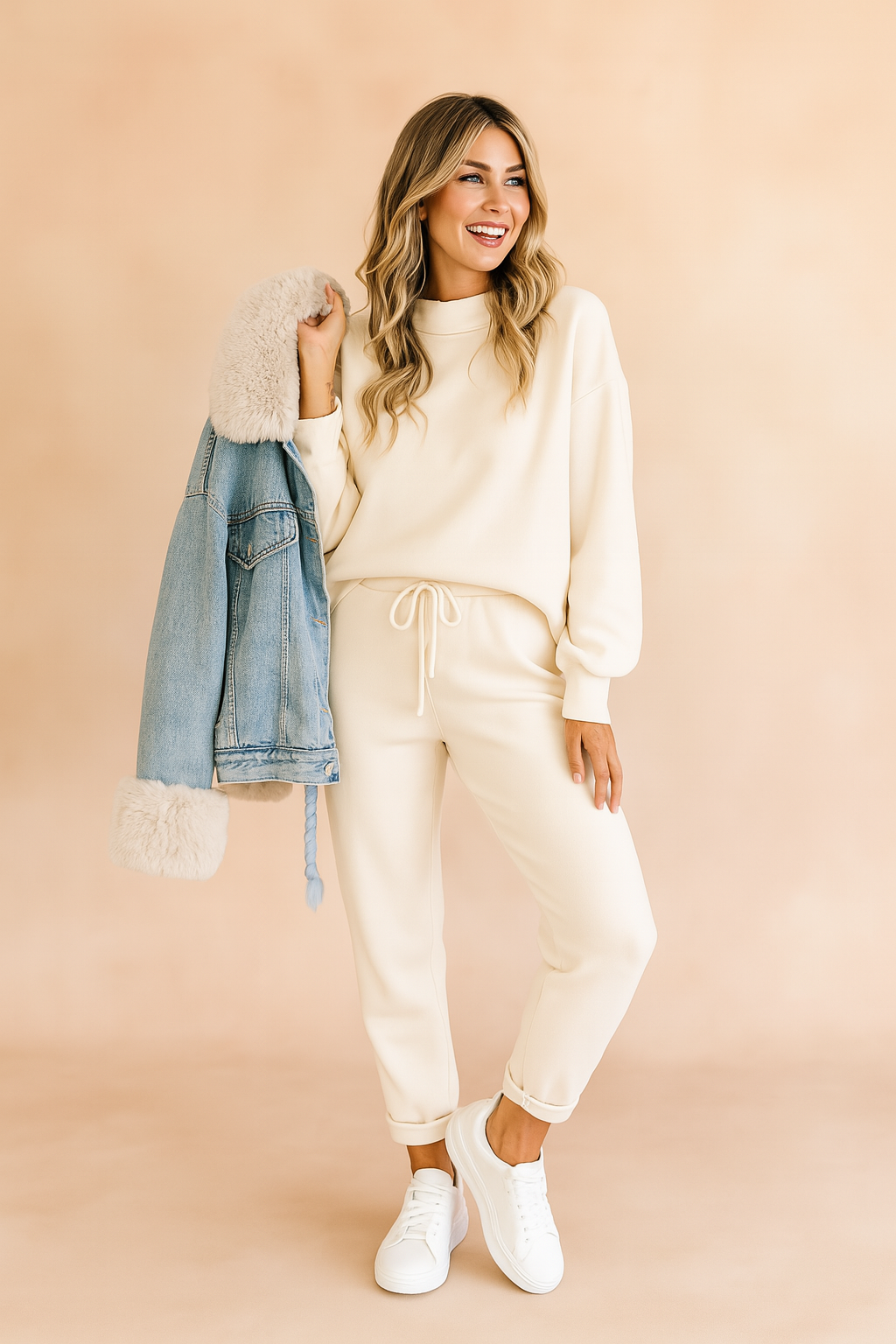 Leah | Minimalistyczny Dwuczęściowy Zestaw Damskiac