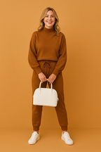 Leah | Minimalistyczny Dwuczęściowy Zestaw Damskiac