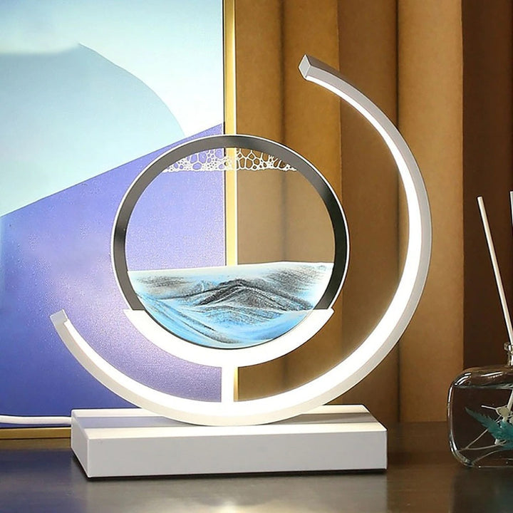 LED Ruchoma Piaskowa Lampa Stołowa Regulowane Oświetlenie