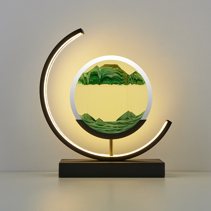 LED Ruchoma Piaskowa Lampa Stołowa Regulowane Oświetlenie