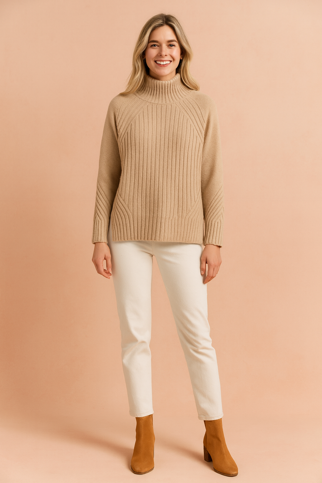 Lena | Sweter z wysokim kołnierzem
