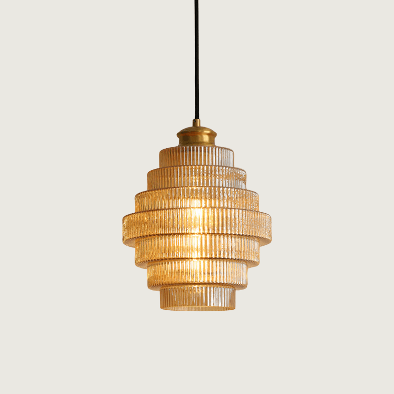 Luksusowa Lampa Wisząca Butelkowa – Elegancja w Mosiądzu