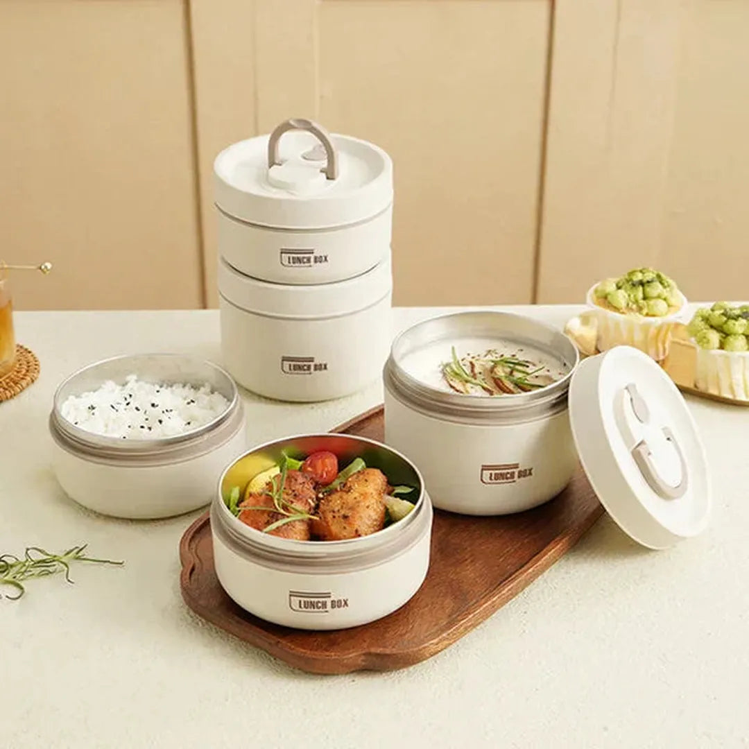 Lunchbox izolowany szczelny z uchwytem