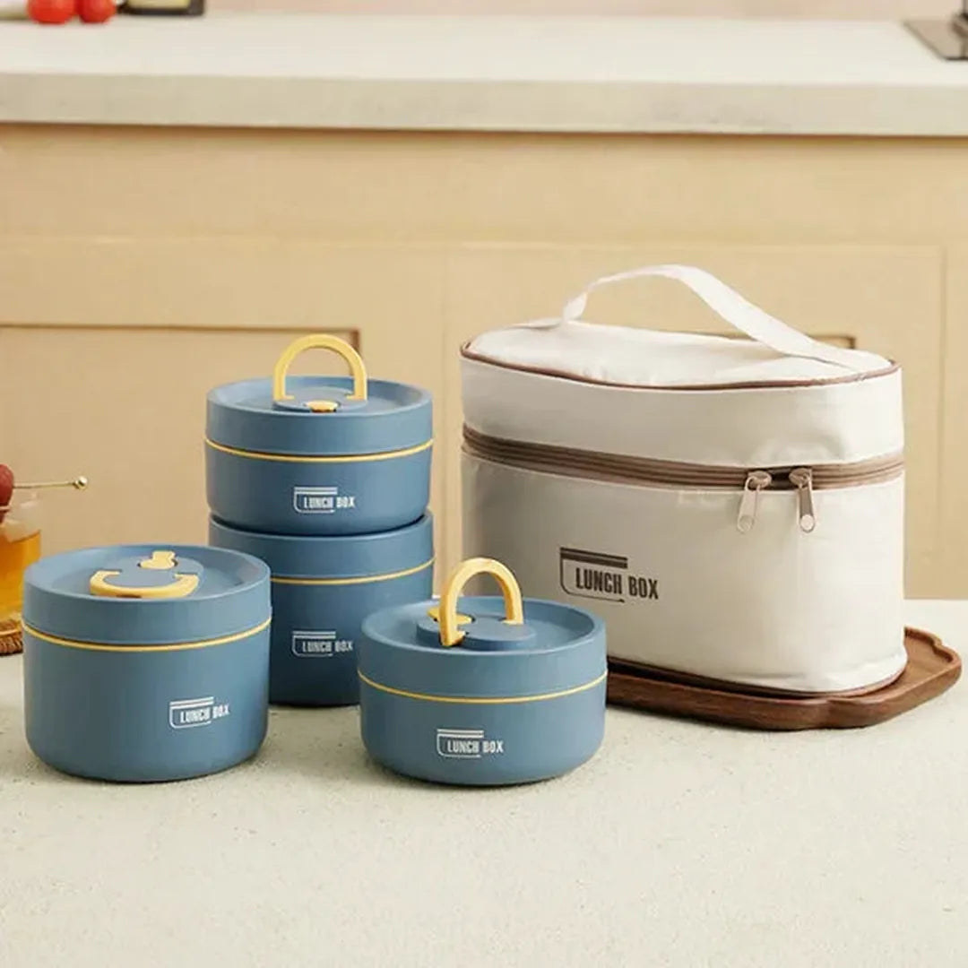 Lunchbox izolowany szczelny z uchwytem