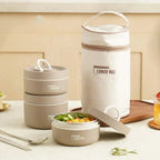 Lunchbox izolowany szczelny z uchwytem