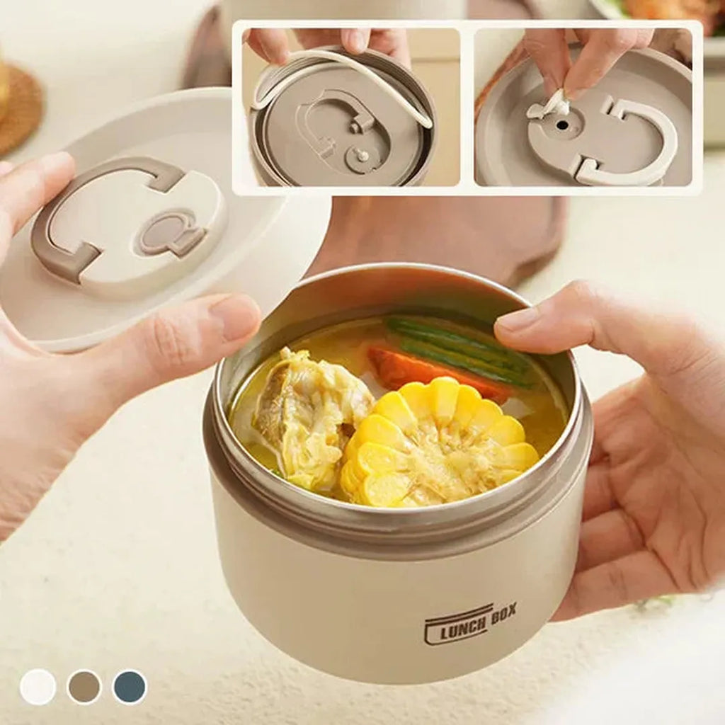 Lunchbox izolowany szczelny z uchwytem