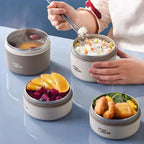 Lunchbox izolowany szczelny z uchwytem