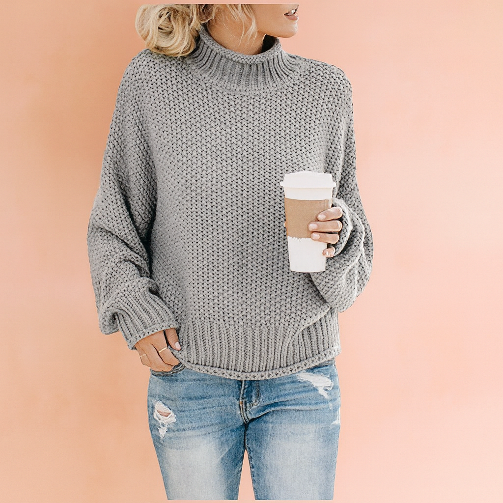 Magda | Sweter oversize z golfem