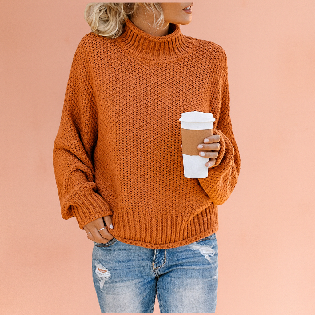 Magda | Sweter oversize z golfem