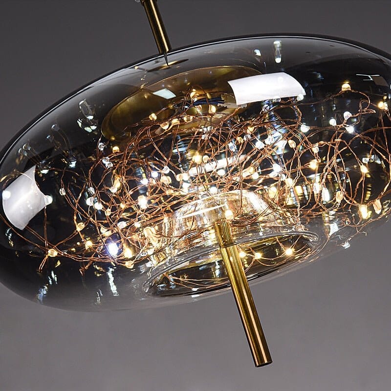 Magiczna Lampa Wisząca ze Szklanym Kloszem Wróżki