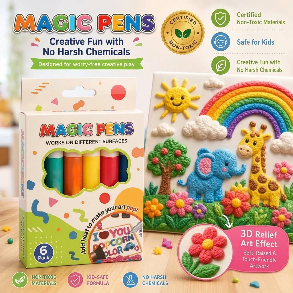 Magiczne pisaki 3D – rysuj i twórz wypukłe obrazki