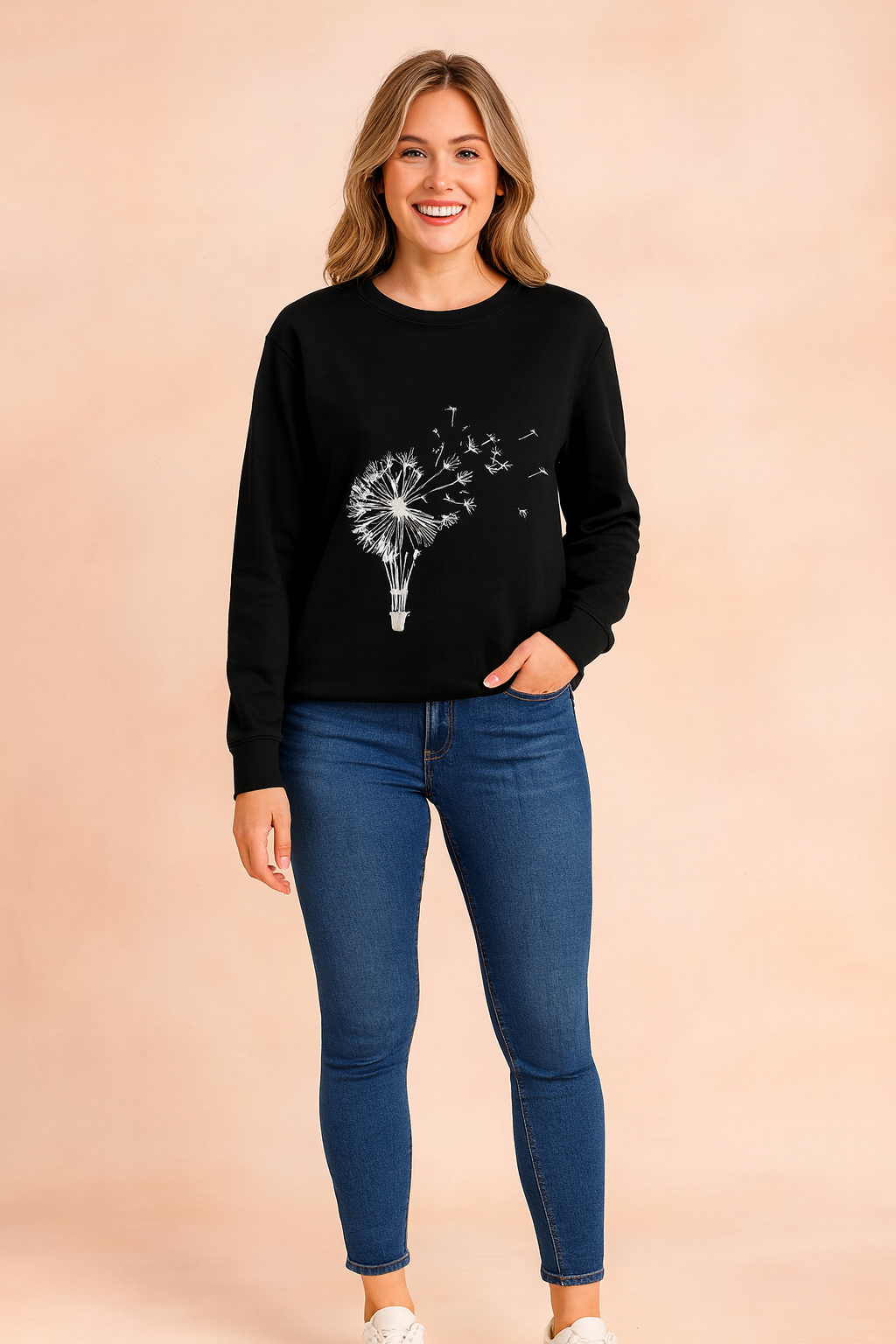 Maja | Sweter z Motywem Dmuchawca