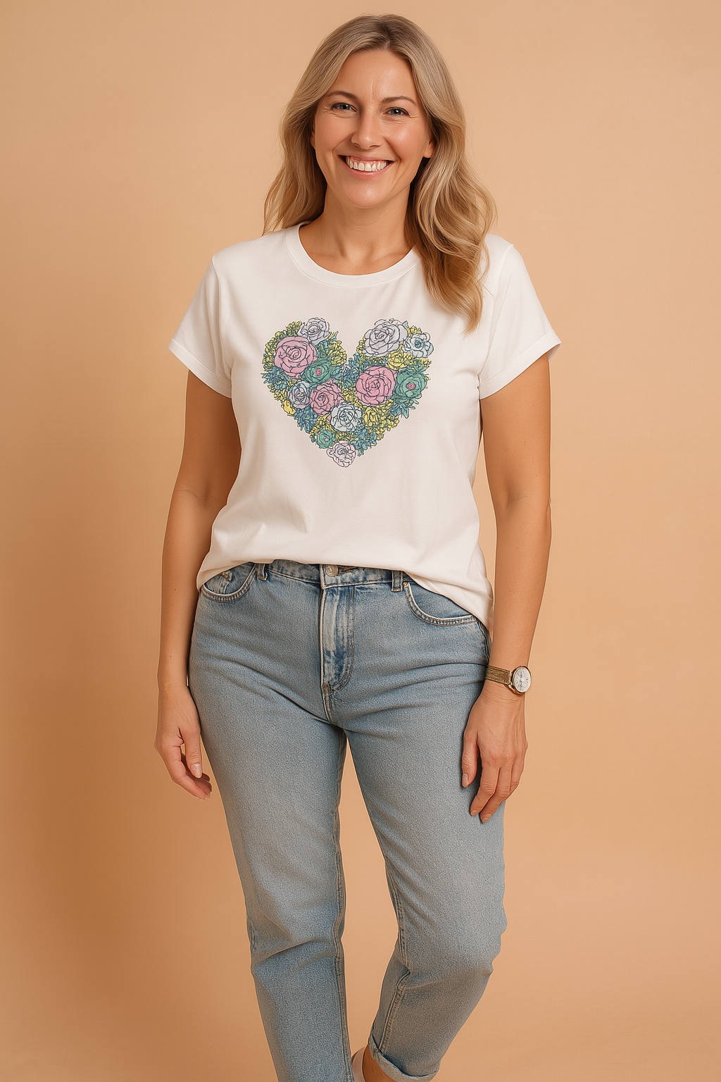 Margaret | Stylowy T-shirt z nadrukiem