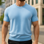Męska dzianinowa koszulka smart casual