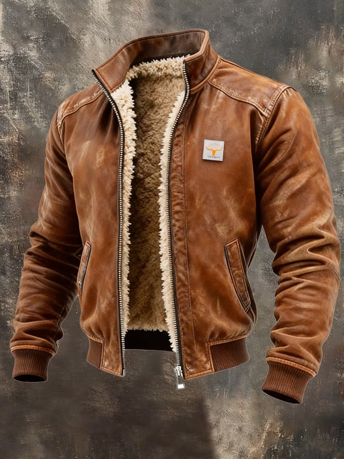 Męska kurtka termiczna w stylu vintage
