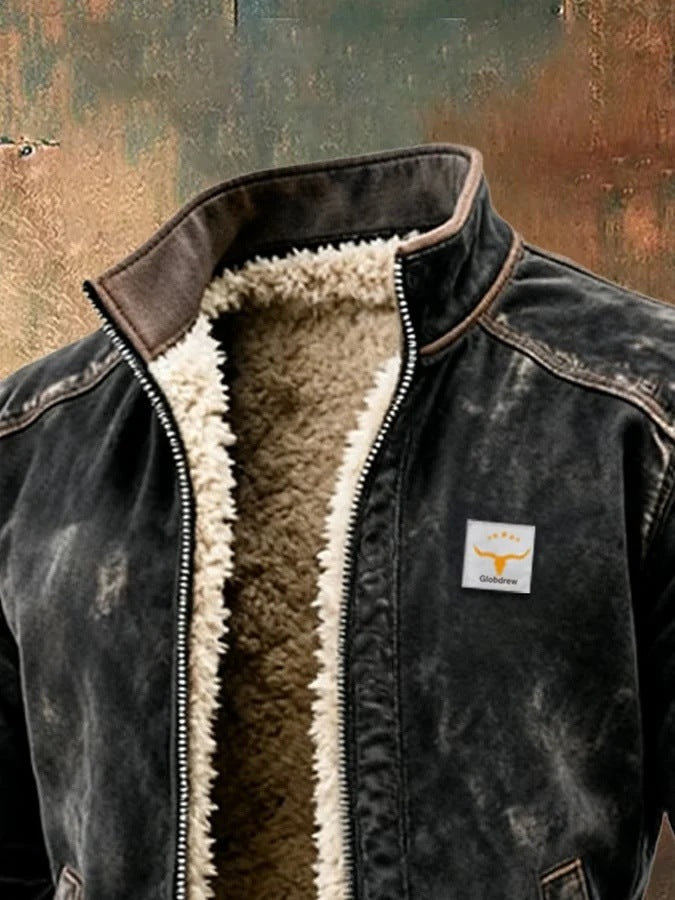 Męska kurtka termiczna w stylu vintage