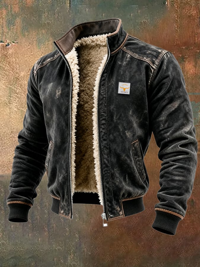 Męska kurtka termiczna w stylu vintage