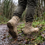 Męskie buty taktyczne z zamkiem bocznym – wysokie buty trekkingowe wojskowe
