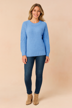 Milena | Sweter z ozdobnymi rękawami