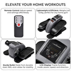 Mini rower eliptyczny elektryczny do nóg – ćwiczenia na siedząco w domu