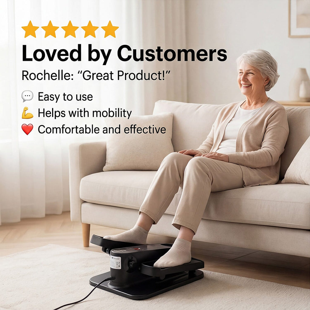 Mini rower eliptyczny elektryczny do nóg – ćwiczenia na siedząco w domu